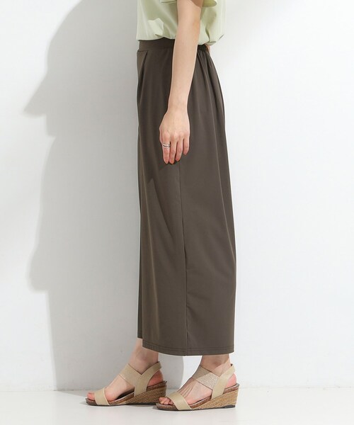 SHOO・LA・RUE（シューラルー）の「【S-LL/軽量】さらさらストレッチ ガウチョパンツ（その他パンツ・レディース・ブラック/ブラウン系その他/ブルーグリーン・01/02/03/04）」の9枚目の写真