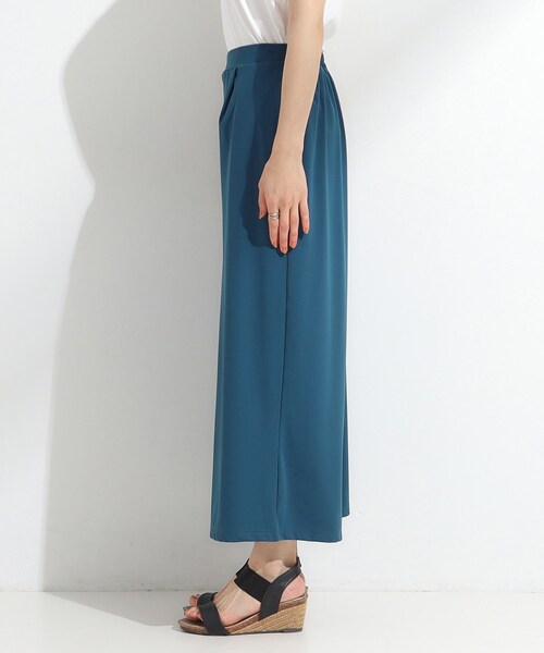 SHOO・LA・RUE（シューラルー）の「【S-LL/軽量】さらさらストレッチ ガウチョパンツ（その他パンツ・レディース・ブラック/ブラウン系その他/ブルーグリーン・01/02/03/04）」の17枚目の写真