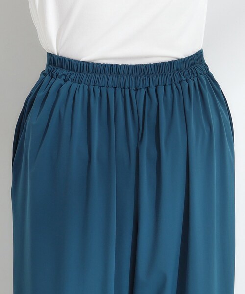 SHOO・LA・RUE（シューラルー）の「【S-LL/軽量】さらさらストレッチ ガウチョパンツ（その他パンツ・レディース・ブラック/ブラウン系その他/ブルーグリーン・01/02/03/04）」の20枚目の写真