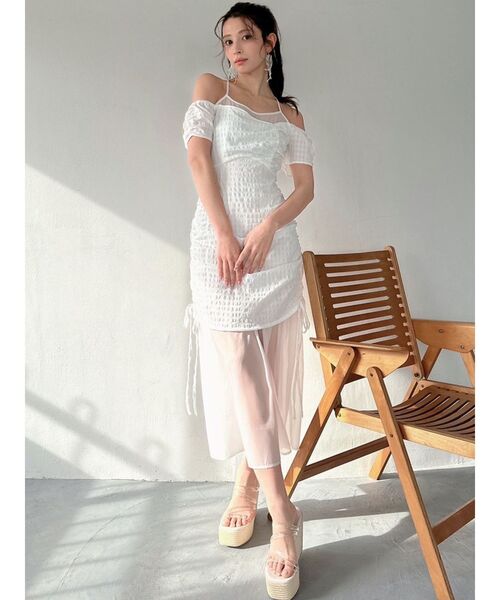 RESEXXY（リゼクシー）の「クリアウェッジサンダル（サンダル・レディース・アイボリー/ブラック・SMALL/MEDIUM/LARGE）」の6枚目の写真