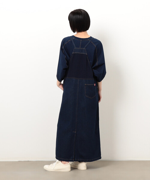 ONIGIRI(オニギリ)の「デニムジャンパースカート(ワンピース・レディース・ネイビー/チャコール・LARGE/MEDIUM)」の7枚目の写真