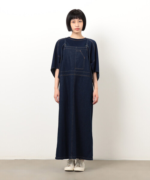ONIGIRI(オニギリ)の「デニムジャンパースカート(ワンピース・レディース・ネイビー/チャコール・LARGE/MEDIUM)」の13枚目の写真