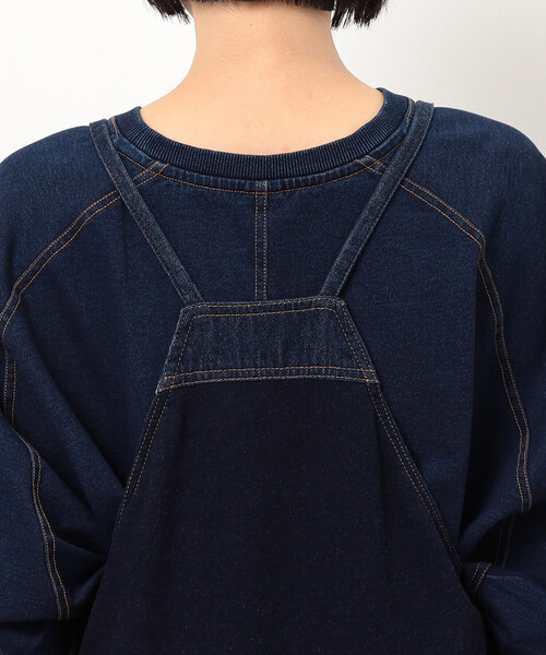 ONIGIRI(オニギリ)の「デニムジャンパースカート(ワンピース・レディース・ネイビー/チャコール・LARGE/MEDIUM)」の16枚目の写真