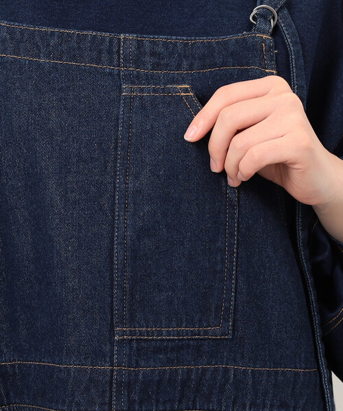 ONIGIRI(オニギリ)の「デニムジャンパースカート(ワンピース・レディース・ネイビー/チャコール・LARGE/MEDIUM)」の18枚目の写真