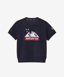 and per se（アンパスィ）の「ショットスムーザースウェット 半袖プルオーバー（レディース）（スウェット）」