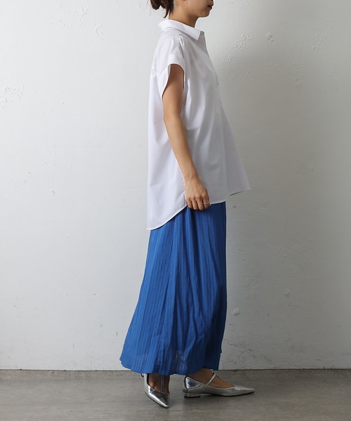 COLONY 2139（コロニートゥーワンスリーナイン）の「バンプストライプAラインスカート（スカート・レディース・ブラック/オフホワイト/ブルー・FREE）」の18枚目の写真