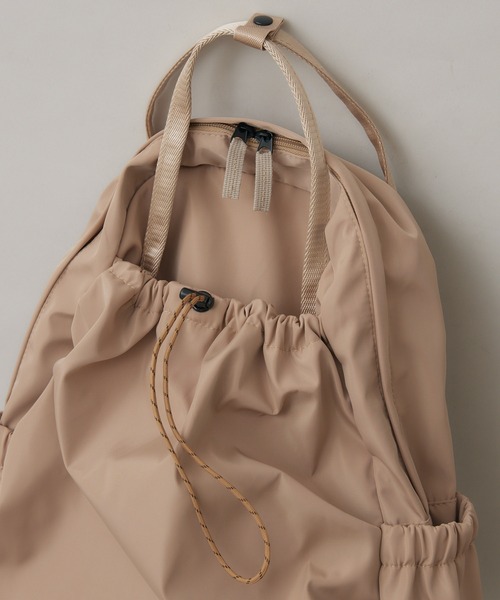 KATHARINE ROSS(キャサリンロス)の「【KATHARINE ROSS】【TREASURE TOPKAPI】ドロストポケットリュック(バックパック/リュック・レディース・ブラック/ベージュ・MEDIUM)」の17枚目の写真