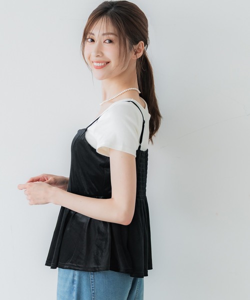 ベロアビスチェ（キャミソール）｜coca（coca）（コカ）の