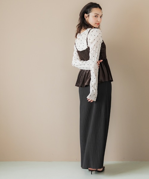 ベロアビスチェ（キャミソール）｜coca（coca）（コカ）のファッション