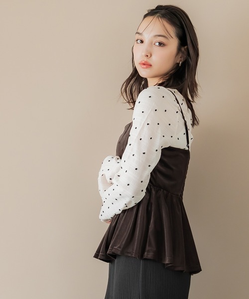 セール】【WEB限定セール】ベロアビスチェ（キャミソール）｜coca