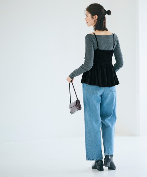 ベロアビスチェ（キャミソール）｜coca（coca）（コカ）のファッション