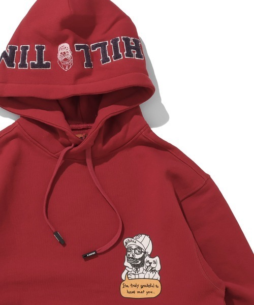 KRIFF MAYER(クリフメイヤー)の「チルタイム裏起毛パーカー(フードロゴ)(スウェット・メンズ・パープル/チャコール/カラフル/グリーン/レッド/ブラウン/グレー/ナチュラル・MEDIUM/X-LARGE/LARGE)」の7枚目の写真