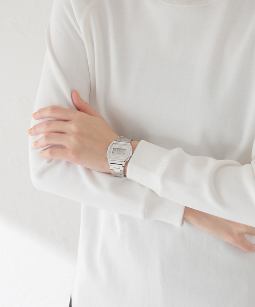 HIROB（ヒロブ）の「Web限定 CASIO CLASSIC  A1000DN-7JR（アナログ腕時計・レディース・シルバー・FREE）」の10枚目の写真