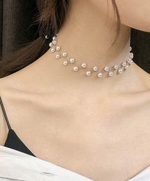 Blanc de Blue（ブランドブルー）の「パールチョーカーネックレス（ネックレス）」