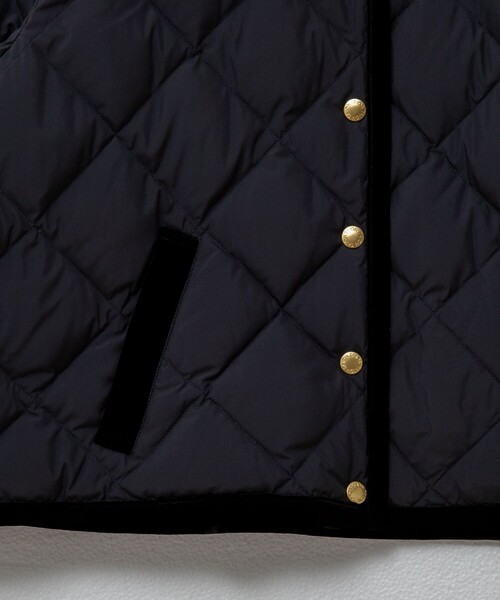 セール】【TAION×LIMONTA】別注ベロアパイピングショートダウン