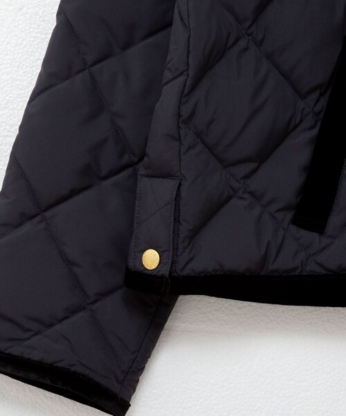 セール】【TAION×LIMONTA】別注ベロアパイピングショートダウン