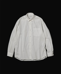 アダムエロペ 23年 1.9万円 ブラウス シャツ コットン 長袖 ゆったり 白 ADAM ET ROPE' ブラウス シャツ ロング＆ナローシャツ