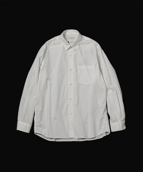 ADAM ET ROPE'（アダムエロペ）の「オーバーサイズ レギュラーカラー シャツ（シャツ/ブラウス・メンズ・ホワイト/ブルー系その他5/ネイビー・L/M）」の2枚目の写真