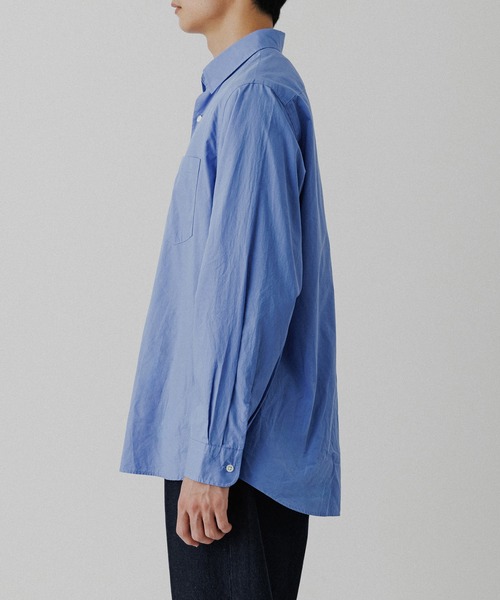 ADAM ET ROPE'（アダムエロペ）の「オーバーサイズ レギュラーカラー シャツ（シャツ/ブラウス・メンズ・ホワイト/ブルー系その他5/ネイビー・L/M）」の16枚目の写真