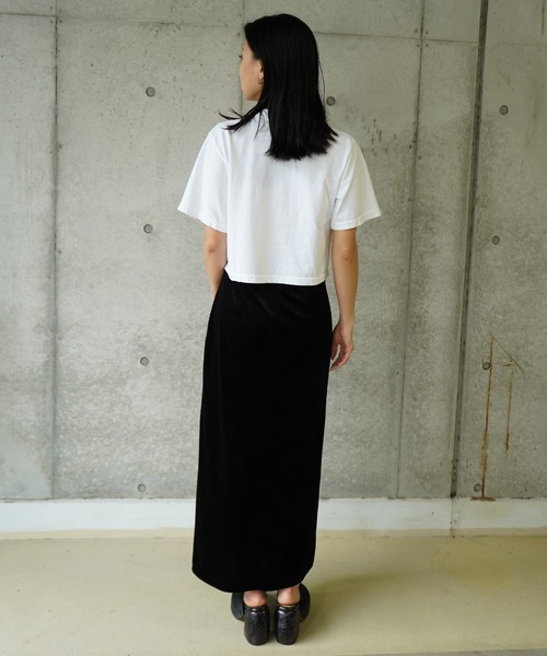 THINGS THAT MATTER(シングス ザット マター)の「AICON × CROPPED T-SHIRT / アイコンクロップドTシャツ(Tシャツ/カットソー・レディース・ホワイト/ブラック・FREE)」の9枚目の写真