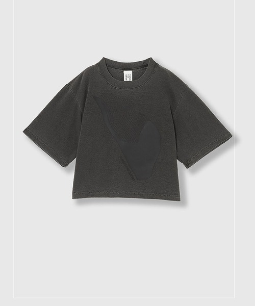 THINGS THAT MATTER(シングス ザット マター)の「AICON × CROPPED T-SHIRT / アイコンクロップドTシャツ(Tシャツ/カットソー・レディース・ホワイト/ブラック・FREE)」の12枚目の写真