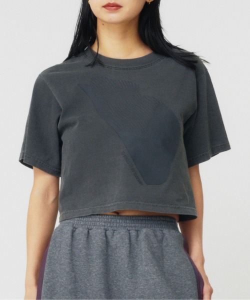 THINGS THAT MATTER(シングス ザット マター)の「AICON × CROPPED T-SHIRT / アイコンクロップドTシャツ(Tシャツ/カットソー・レディース・ホワイト/ブラック・FREE)」の16枚目の写真