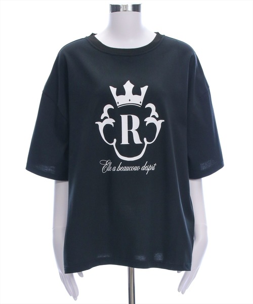 clear（クリア）の「オーバーサイズ王冠プリントTシャツ [着回し力抜群 大人 カジュアル]（Tシャツ/カットソー・レディース・オフホワイト/ブラック/ピンク・F）」の20枚目の写真