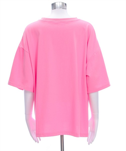 clear（クリア）の「オーバーサイズ王冠プリントTシャツ [着回し力抜群 大人 カジュアル]（Tシャツ/カットソー・レディース・オフホワイト/ブラック/ピンク・F）」の6枚目の写真