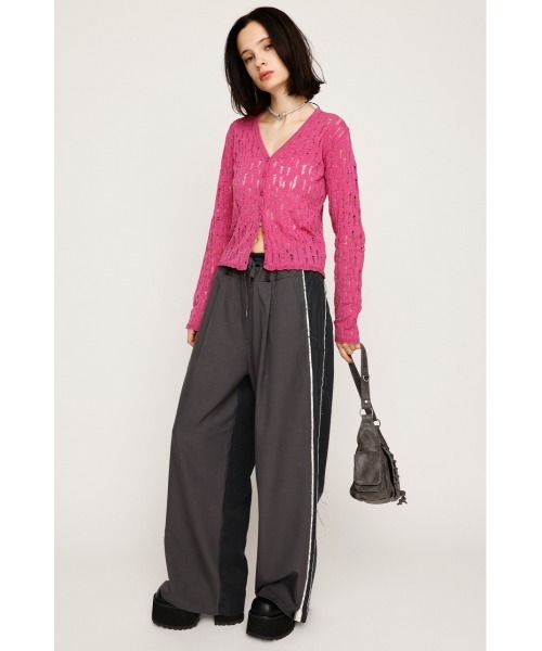 TWO TONE REMAKE LIKE PANTS ツートーン リメイクライク パンツ