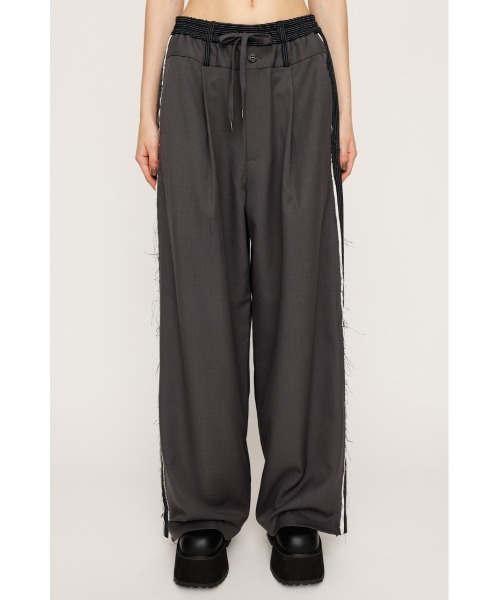 SLY（スライ）の「TWO TONE REMAKE LIKE PANTS ツートーン リメイクライク パンツ 秋服（スラックス・レディース・杢グレー/ネイビー系・1/2）」の10枚目の写真