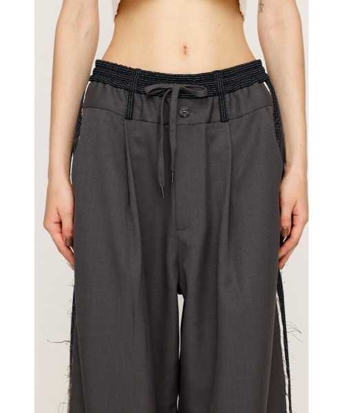 TWO TONE REMAKE LIKE PANTS ツートーン リメイクライク パンツ