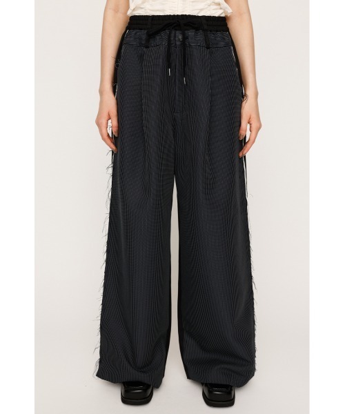 SLY（スライ）の「TWO TONE REMAKE LIKE PANTS ツートーン リメイクライク パンツ 秋服（スラックス・レディース・杢グレー/ネイビー系・1/2）」の18枚目の写真