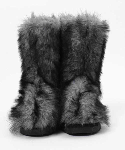 WEGO(ウィゴー)の「WEGO/モンスターファーブーツ(ブーツ・レディース・グレー/ベージュ・SMALL/MEDIUM/LARGE)」の15枚目の写真