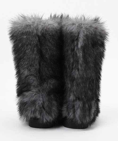 WEGO(ウィゴー)の「WEGO/モンスターファーブーツ(ブーツ・レディース・グレー/ベージュ・SMALL/MEDIUM/LARGE)」の16枚目の写真