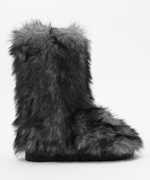 WEGO(ウィゴー)の「WEGO/モンスターファーブーツ(ブーツ・レディース・グレー/ベージュ・SMALL/MEDIUM/LARGE)」の17枚目の写真