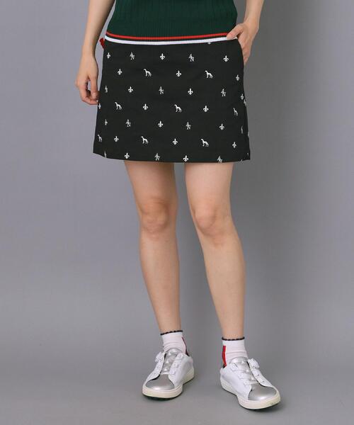 adabat（アダバット）の「【ADABAT NAVY】エンブロイダリーモノグラムスカート（スカート・レディース・ブラック・38/40/42）」の15枚目の写真