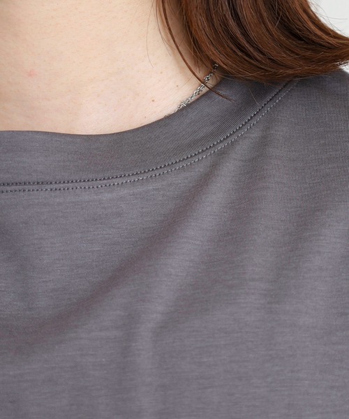 EGLANTINE(エグランティーヌ)の「EGLANTINE 袖レース7分袖カットソー(Tシャツ/カットソー・レディース・ブラック/チャコールグレー・38)」の15枚目の写真