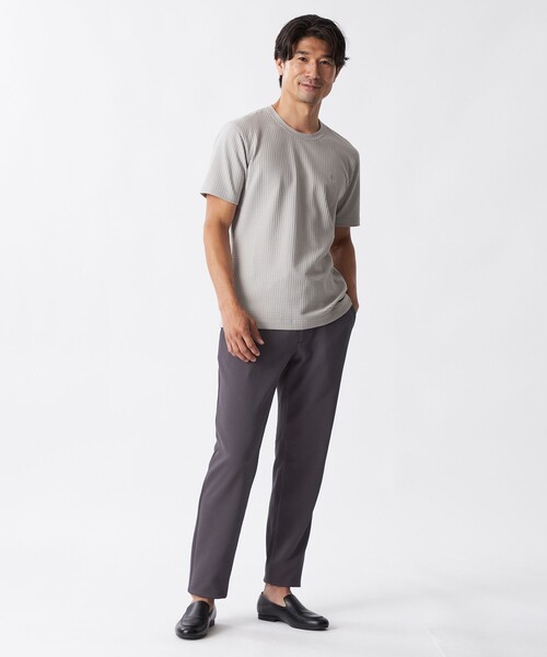 EPOCA UOMO(エポカウォモ)の「スクエアリンクスジャカードカットソー(Tシャツ/カットソー・メンズ・ワイン/ホワイト/ダークネイビー/ライトグレー・48/46)」の6枚目の写真