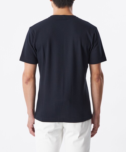 EPOCA UOMO(エポカウォモ)の「スクエアリンクスジャカードカットソー(Tシャツ/カットソー・メンズ・ワイン/ホワイト/ダークネイビー/ライトグレー・48/46)」の11枚目の写真