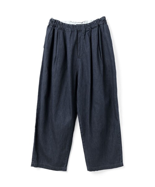 mizuiroind（ミズイロインド）の「mizuiro ind デニムタックワイドパンツ（その他パンツ・レディース・その他/ブルー・FREE）」の3枚目の写真