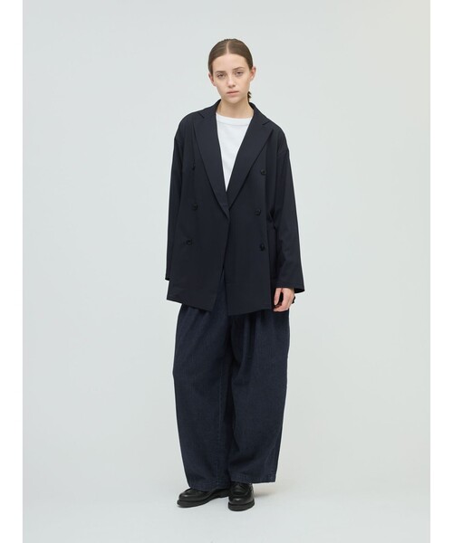 mizuiroind（ミズイロインド）の「mizuiro ind デニムタックワイドパンツ（その他パンツ・レディース・その他/ブルー・FREE）」の13枚目の写真