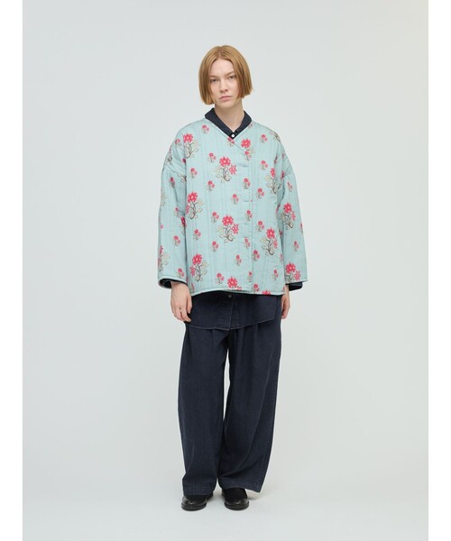 mizuiroindデニムタックワイドパンツ mizuiro ind デニムタックワイドパンツ | mizuiro ind