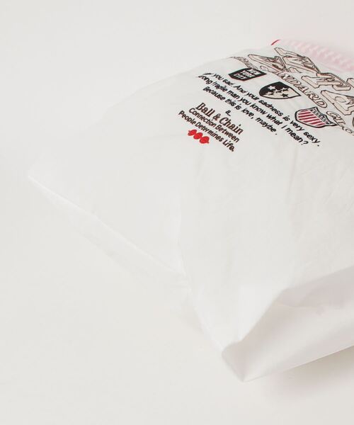 DOUBLE STANDARD CLOTHING（ダブルスタンダードクロージング）の「Ball&Chain / NY ヴィンテージ ショッピングバッグ（エコバッグ/サブバッグ・レディース・オフホワイト・FREE）」の5枚目の写真