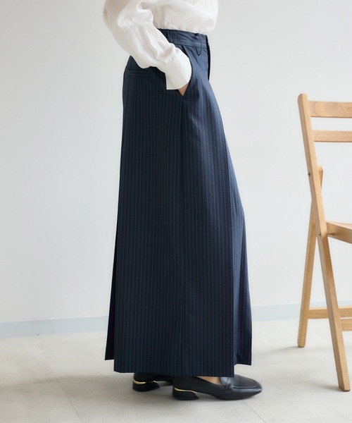 KATHARINE ROSS(キャサリンロス)の「【KATHARINE ROSS】ピンストライプボックスプリーツパンツ(その他パンツ・レディース・カーキ/ネイビー・MEDIUM)」の15枚目の写真