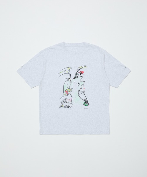 BAL(バル)の「yabuno kensei(Tシャツ/カットソー・メンズ・アッシュグレー/グレー/ホワイト・1/0/3/2)」の2枚目の写真