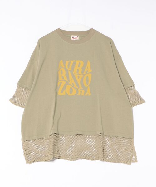 チチカカ（チチカカ）の「Orale! 裾メッシュレイヤード風プルオーバー（Tシャツ/カットソー・レディース・ホワイト/カーキ/ブラック・FREE）」の21枚目の写真