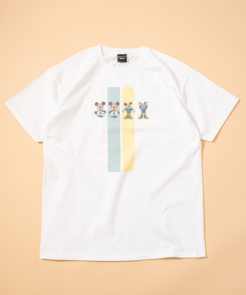 Disney（ディズニー）の「【Disney】レトロ「ミッキー」プリント/半袖Tシャツ/エクササイズデザイン /ディズニー/ミッキーマウス（Tシャツ/カットソー・レディース・ホワイト・MEDIUM/LARGE/X-LARGE）」の10枚目の写真
