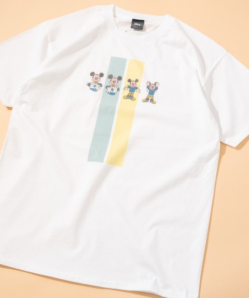 Disney（ディズニー）の「【Disney】レトロ「ミッキー」プリント/半袖Tシャツ/エクササイズデザイン /ディズニー/ミッキーマウス（Tシャツ/カットソー・レディース・ホワイト・MEDIUM/LARGE/X-LARGE）」の8枚目の写真