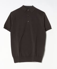 美品　【別注】MORGANO / コットン ショートスリーブ ニット ポロシャツ BEAMS F（ビームスF）【別注】MORGANO / コットン ショート
