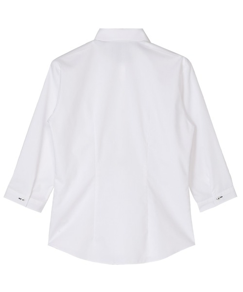 TOKYO SHIRTS(トウキョウシャツ)の「【透け防止】 形態安定ノーアイロン ワイド 7分袖ビジネスワイシャツ(ビジネスシャツ・レディース・ホワイト・XL/LL/L/M/S)」の2枚目の写真